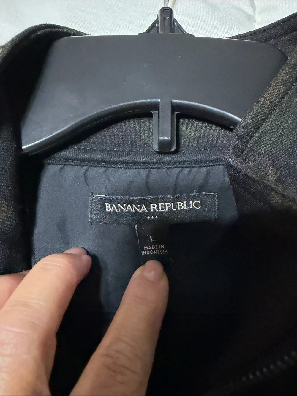 Banana Republic Men's Dark Green Camo Full-Zip Jacket
